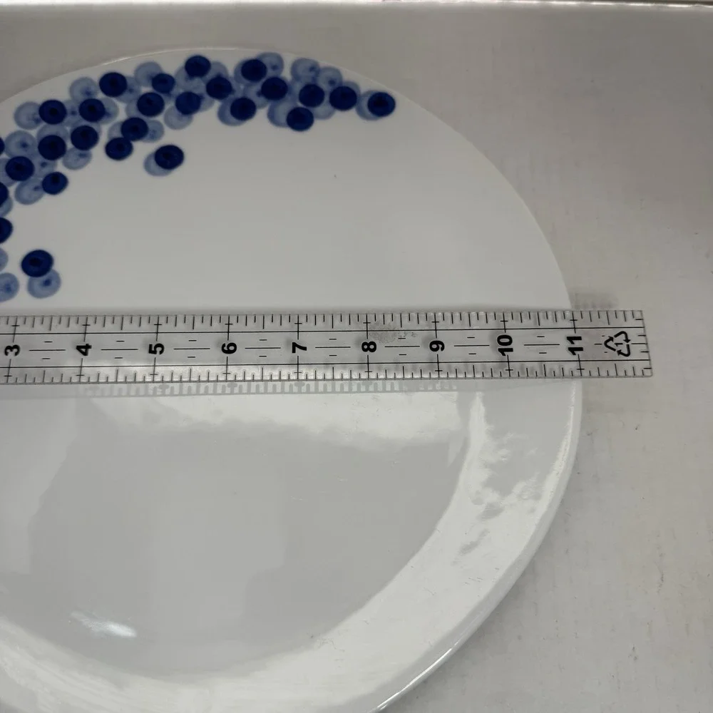 Crate & Barrel Rika Blueberries DINNER PLATE 10 3/4